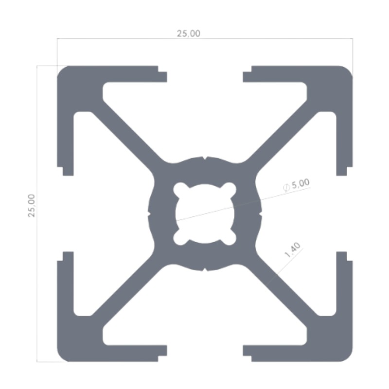 25x25 K6 Sigma Profil - Görsel 2