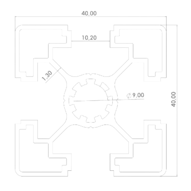 40x40 K10 (SL) Sigma Profil - Görsel 2